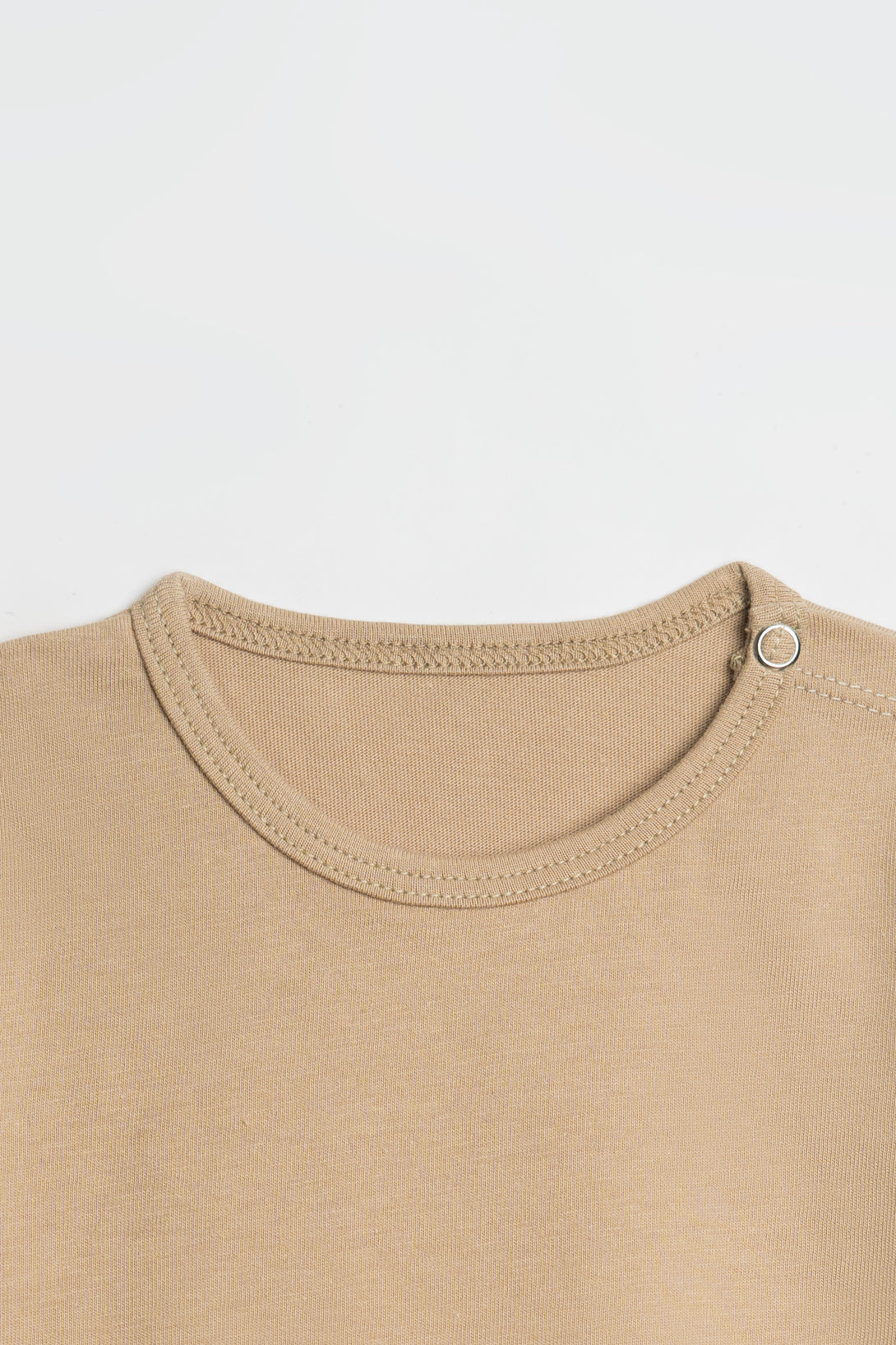 Classic Unisex Cotton Bodysuit in Warm Sand