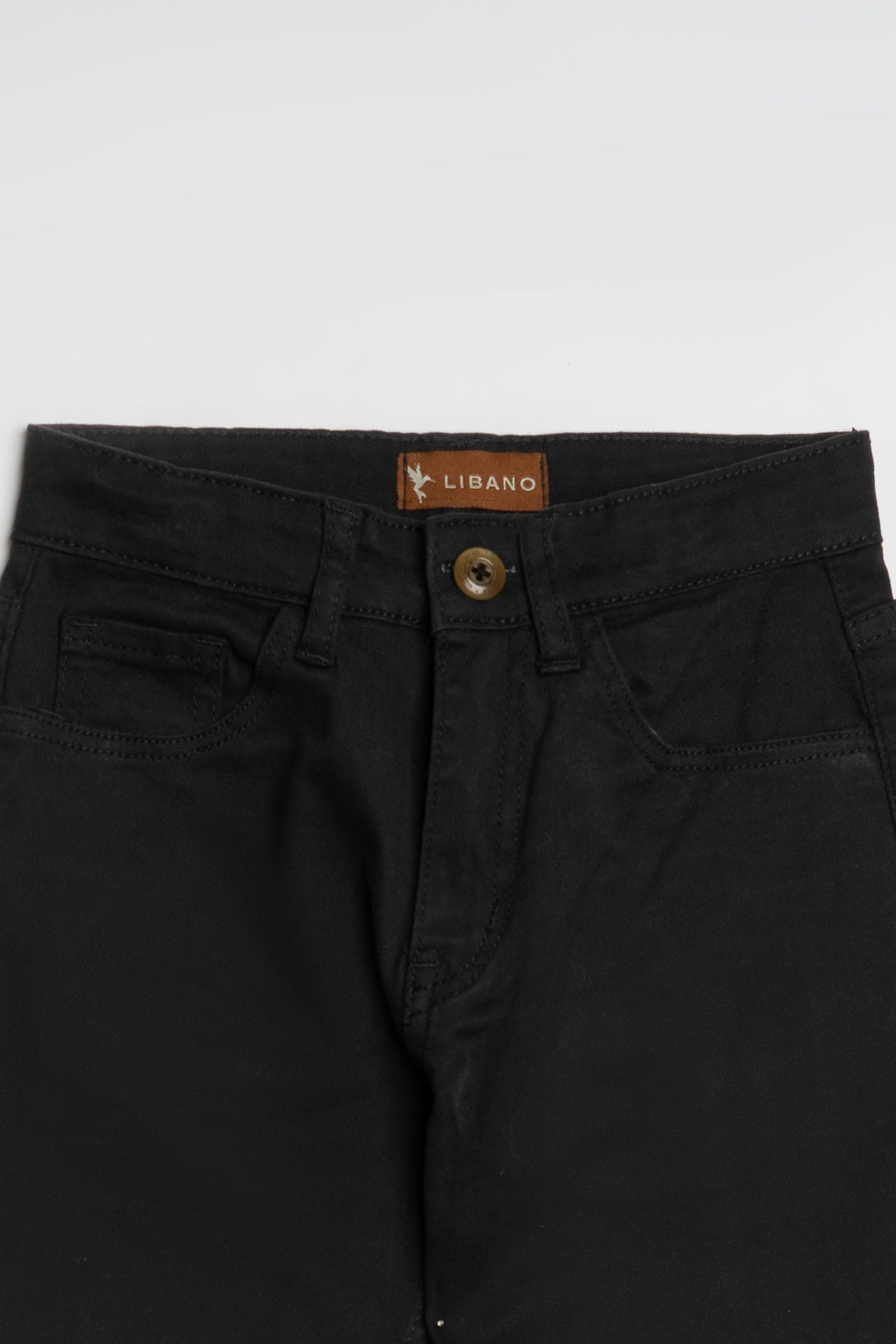 Shop Boys' Black Slim Fit Chino Pants - Libano