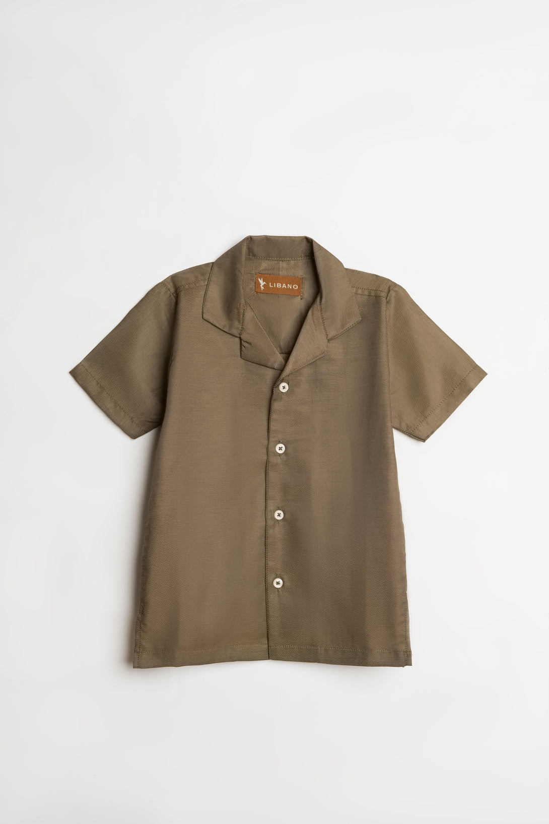Shop Classic Brown Cuban Shirt for Boys | Libano
