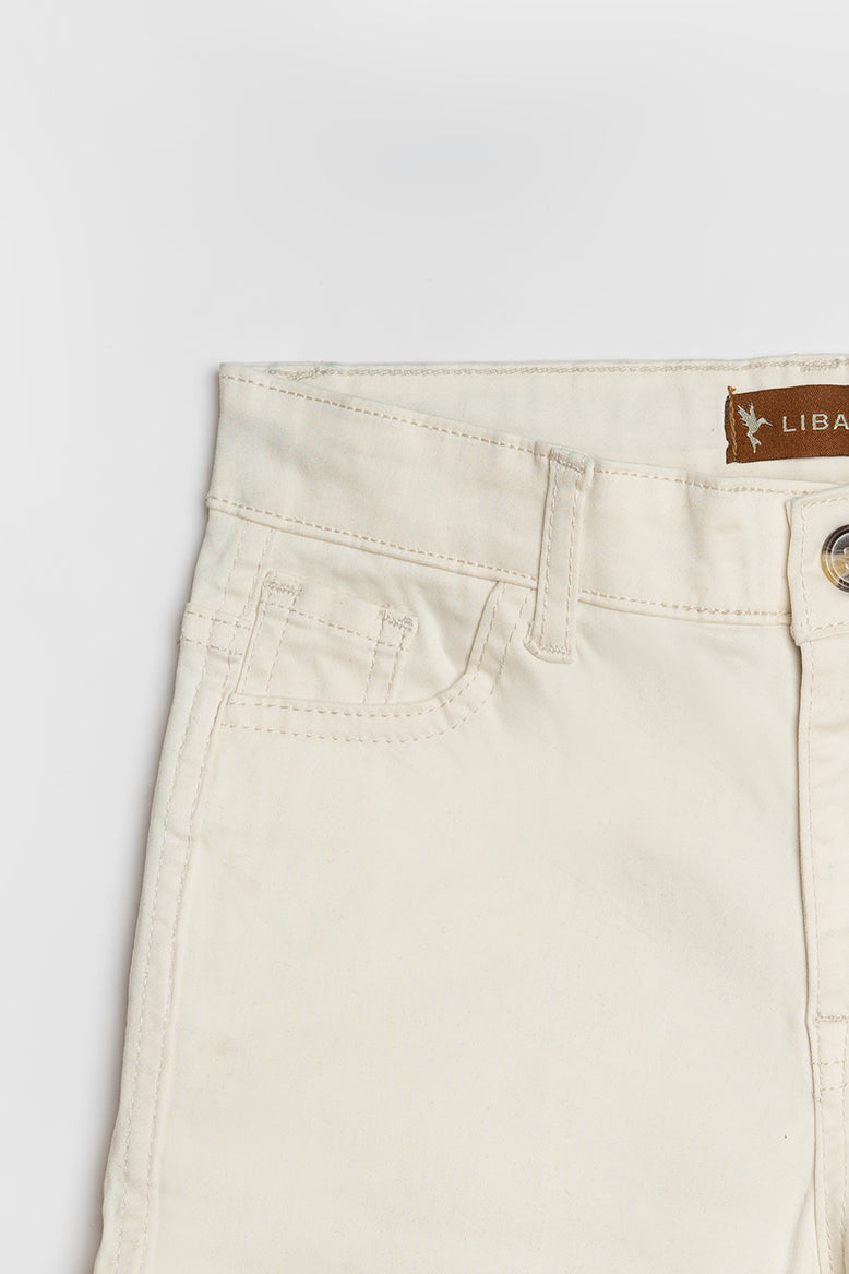 Boys' Beige Luxe Twill Shorts | Premium Kids Apparel
