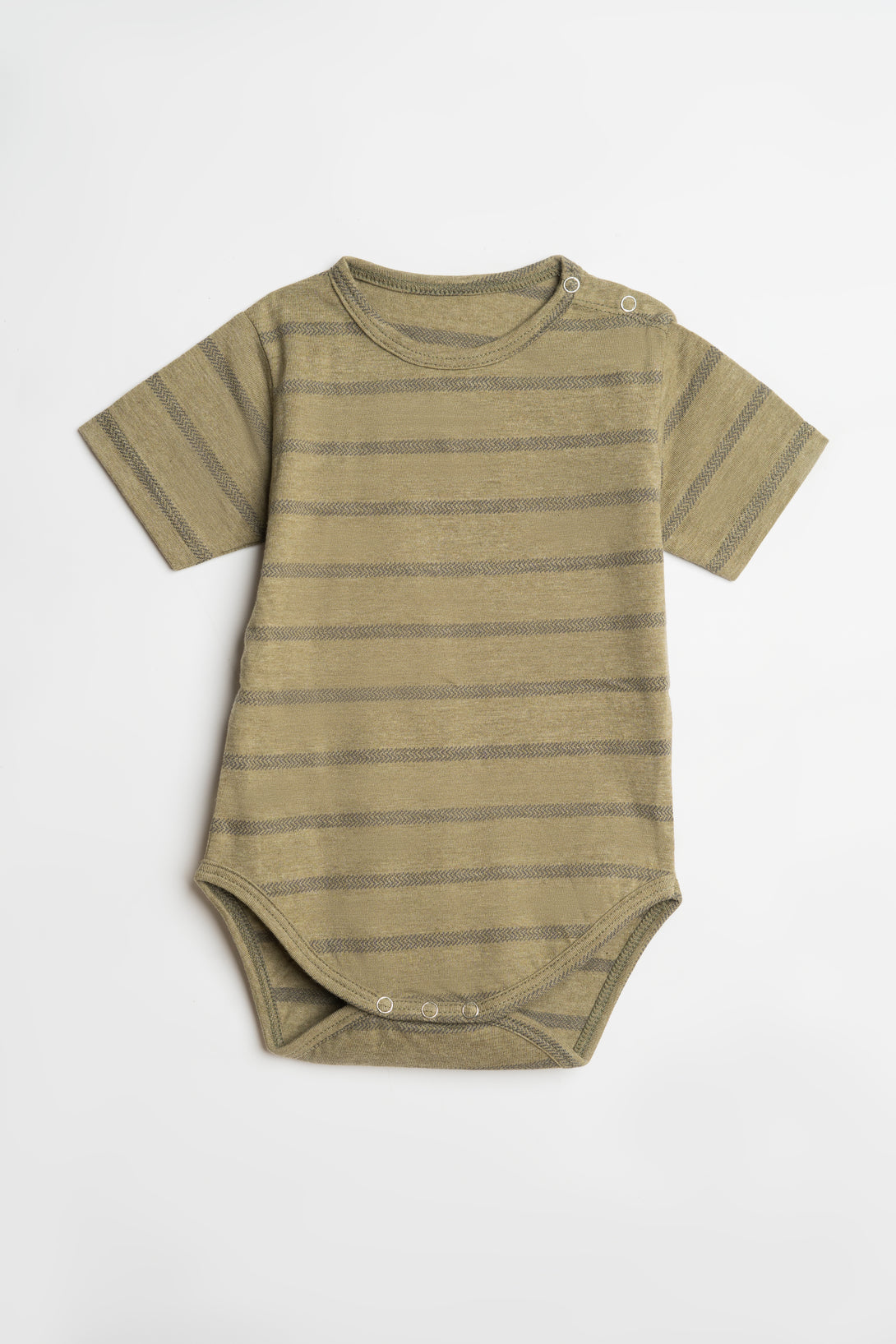 Classic Striped Wild Olive Unisex Bodysuit - Libano
