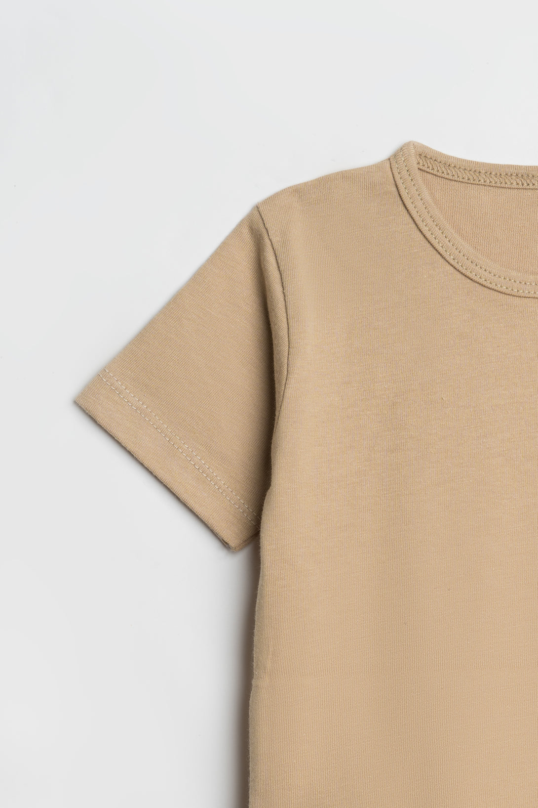 Classic Unisex Cotton Bodysuit in Warm Sand