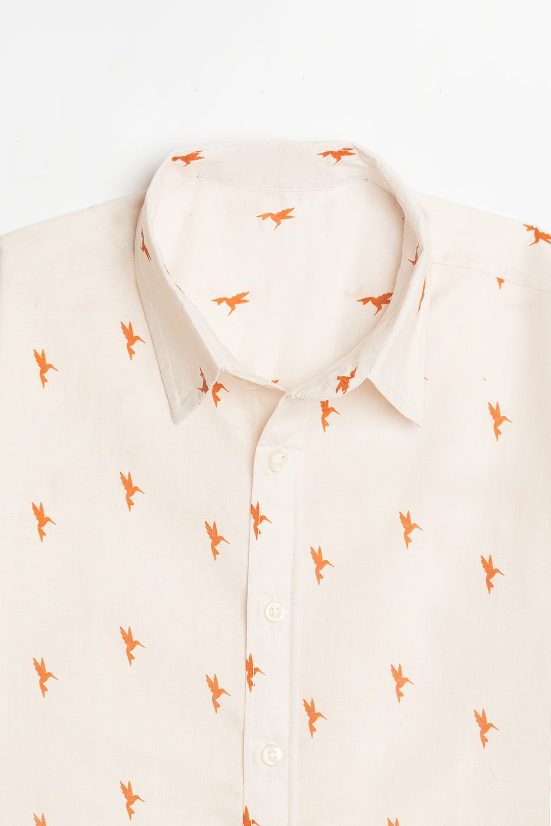 Classic Off-White Boys' Cotton Shirt | Libano Kids Fashion