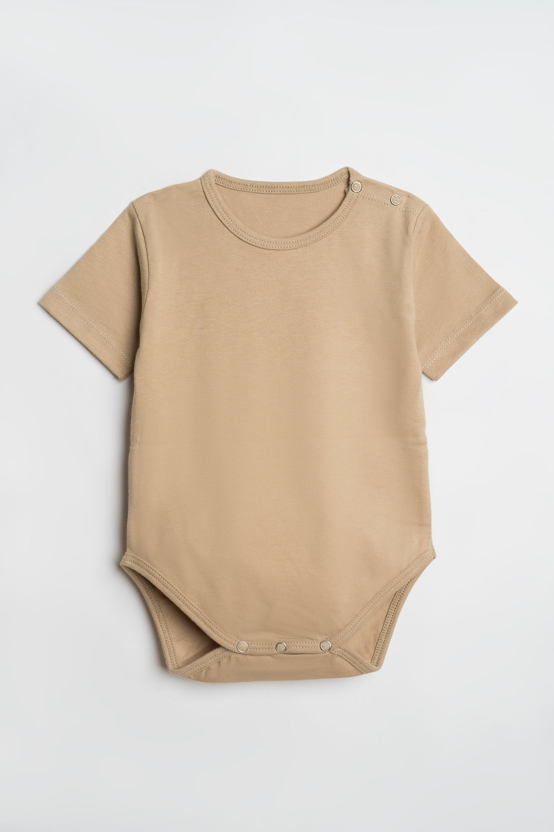 Classic Unisex Cotton Bodysuit in Warm Sand