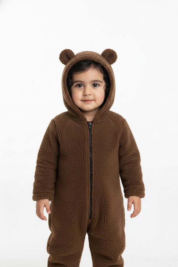 Libano Sherpa Romper – Brown