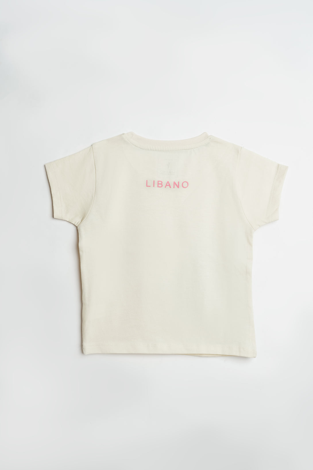 Buy Classic Off-White Girls' Tee with Artful Stitch in Pakistan