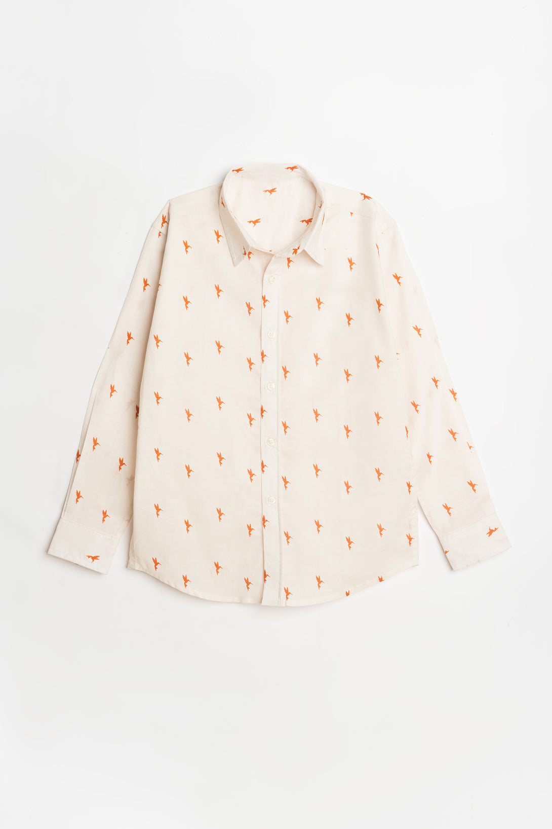 Classic Off-White Boys' Cotton Shirt | Libano Kids Fashion