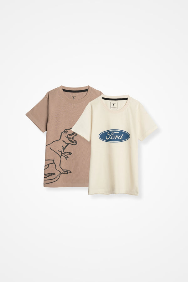 Pack of 2 Graphic Tees For Boys