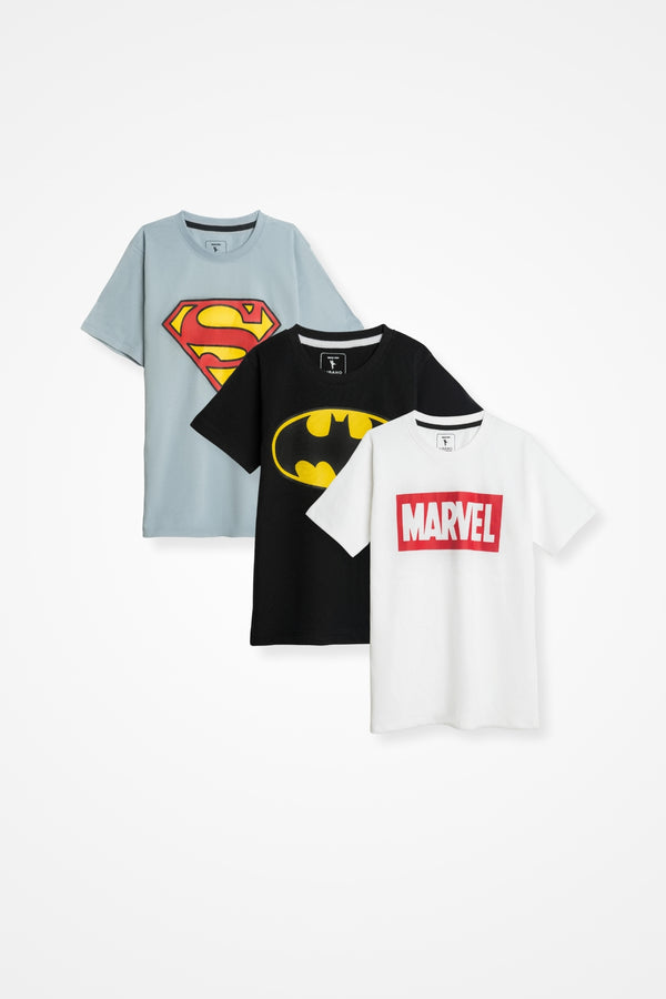 Pack of 3 Graphic Tees For Boys